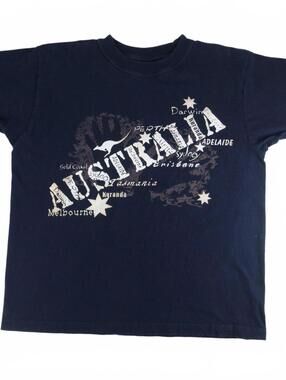 Australia Graphic Navy Blue T-Shirt Size Small